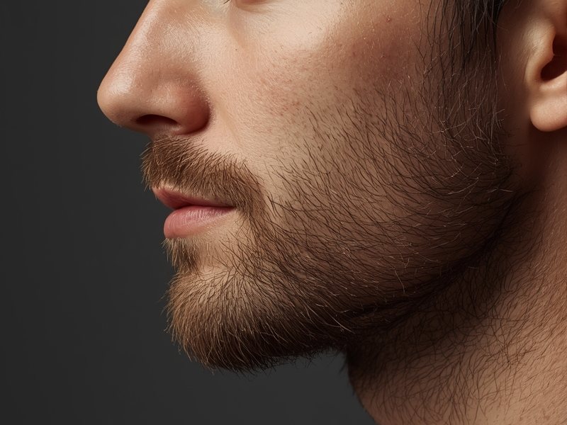 Before — Beard density micro-shading