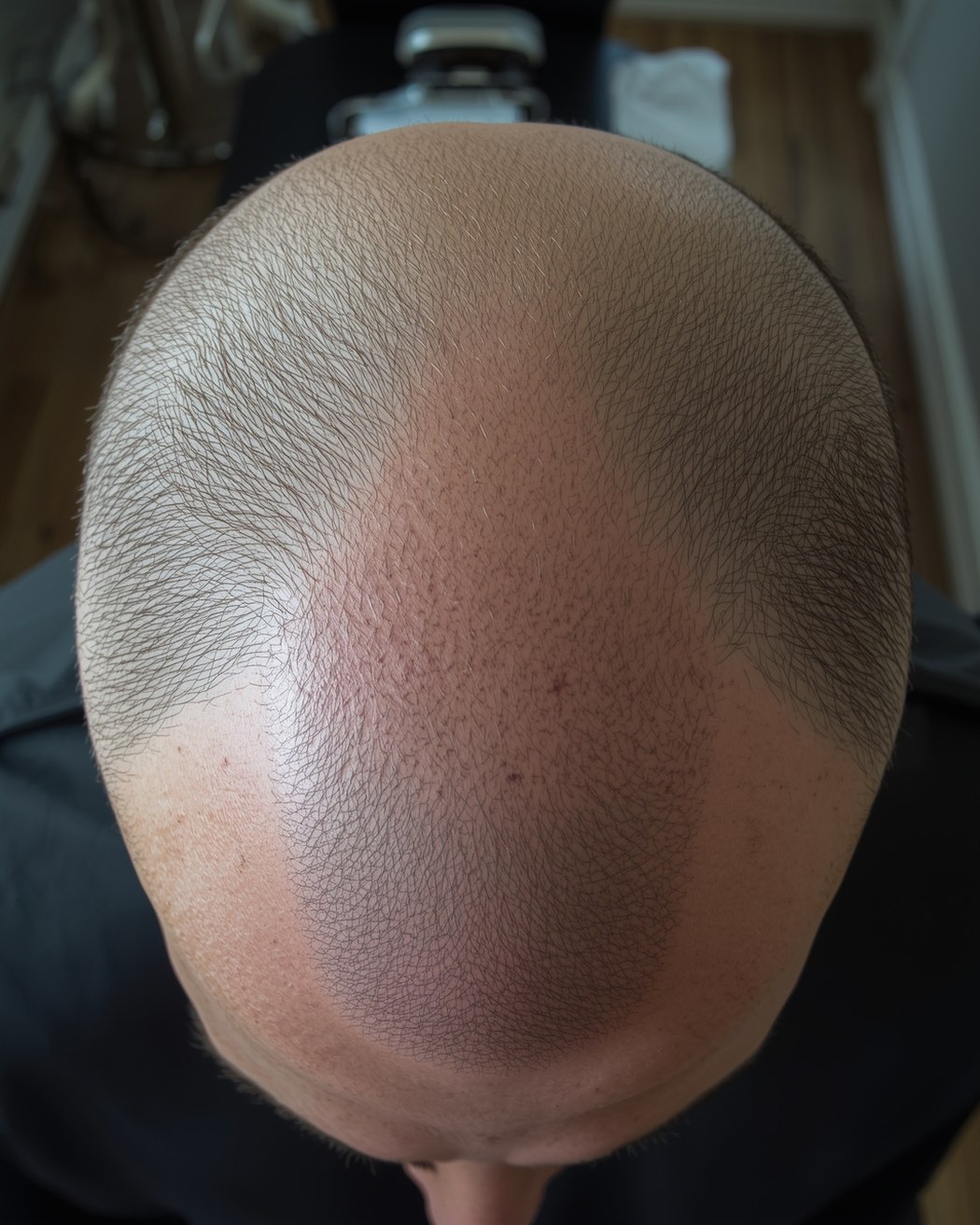 Typical look immediately after an SMP session — mild redness is normal